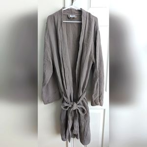 Women's Parachute Cloud Cotton Robe Gray